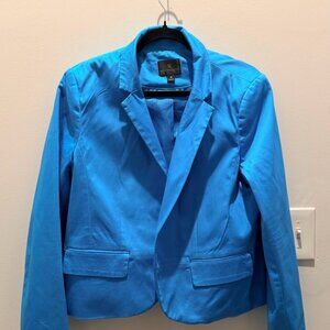 Worthington Bright Azure Blue Tailored Blazer - Size 16 - AS IS